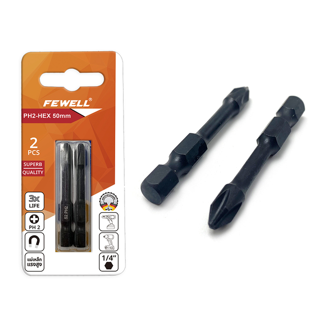 PH2 50mm magnetic drill hex shank cross screwdriver bit for Rotary Drill Screwdriver