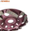 DIY Cold Press 5inch sintered 125*5*22.23mm single segmented diamond grinding cup wheel for concrete stone