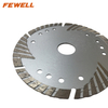 High quality Cold Press 5inch 125*2.5*8*22.23mm MG turbo diamond saw blade with protection teeth for cutting concrete beton