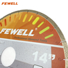 High quality Silver Brazed Silent line 14inch 350*10*60mm diamond saw blade for cutting quartz
