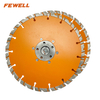 High quality Laser welded 9inch 230*2.6*10*22.23mm alumimum flange diamond concrete saw blade for cutting concrete beton