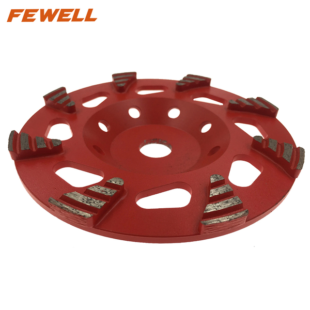 High quality 5inch 148*5.0*19mm Silver brazed diamond Special grinding cup wheel for concrete stone