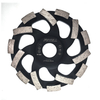 125mm Cold Press 5in Swirly Turbo Abrasive Diamond Cup Wheel for Grinding Concrete Stone
