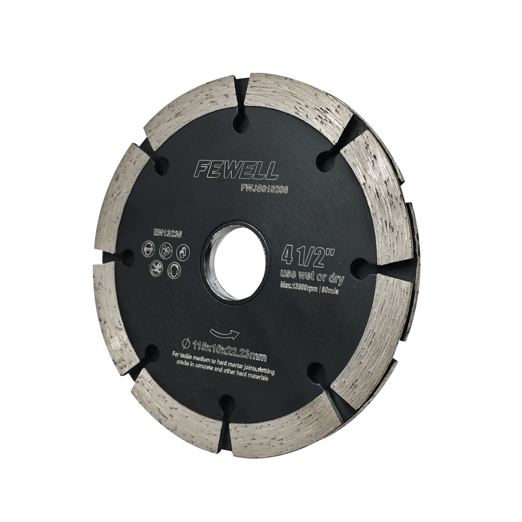 4.5inch Tuck Point Blades with with 7/8"Bore, Sandwich Double Diamond Tuck Point Blade for Cutting Concrete