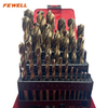 TOP quality 25PCS Fully Ground 5% Cobalt HSS M35 Twist Drill Bit Set for Drilling Metal, Inox and Stainless Steel