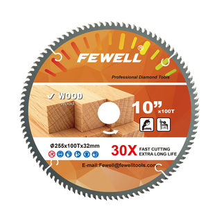 High quality 10in 255*100T/120T*32mm carbide tipped tct circular saw blade for wood cutting