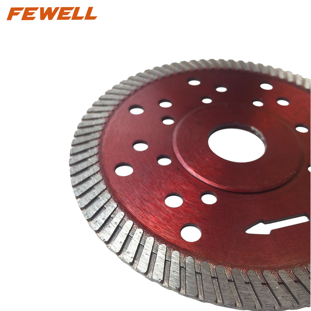High quality Hot Press 5、9、12inch 125-300*10mm height with cooling holes diamond saw blade for cutting granite