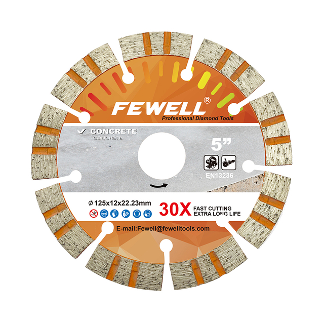 High quality Cold press 5-14inch 125-350*12mm diamond segmented turbo diamond saw blade for cutting concrete beton