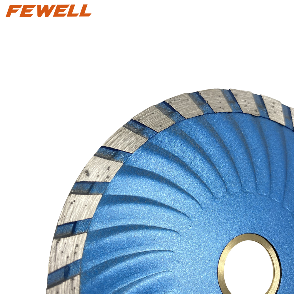 High quality Cold Press 4/5inch 105/125*8mm wave turbo diamond saw blade for cutting concrete