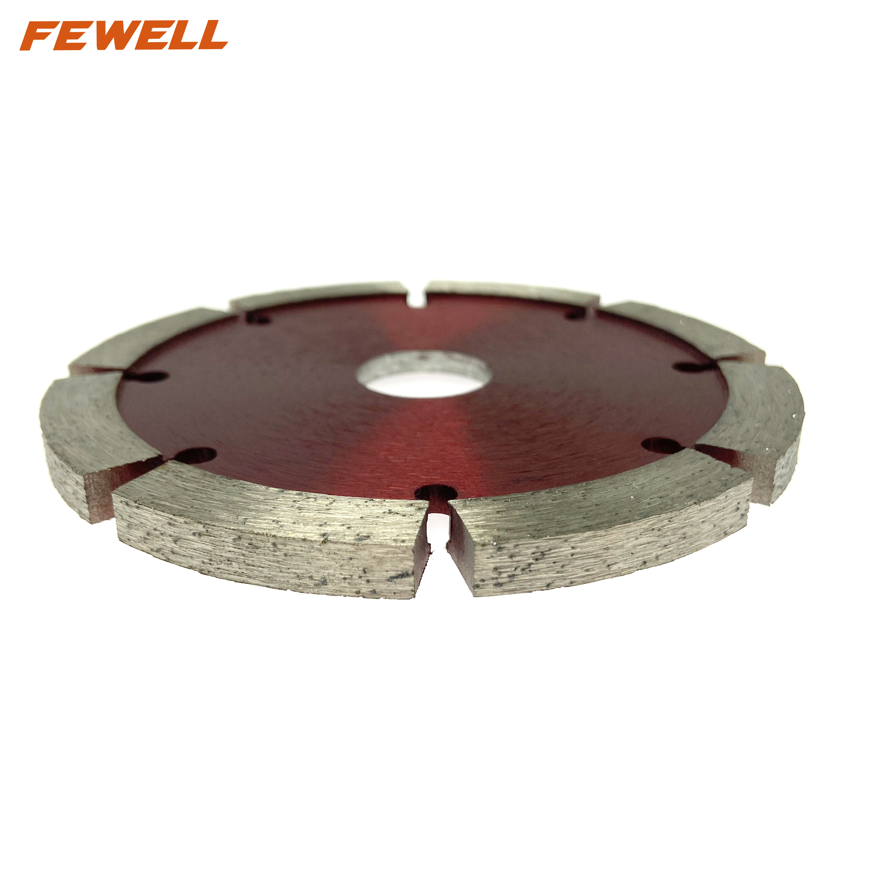 High quality Cold Press sintered 4.5inch 115*6.35/6.4/8/10*10*22.23mm diamond wall groove tuck point saw blade for cutting concrete wall floor