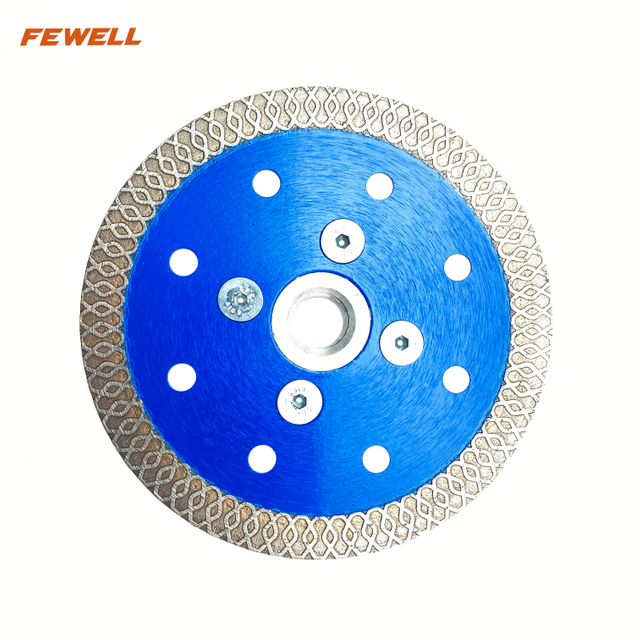 High quality hot press 4-9inch 105-230*10mm height Aluminum flange super ultra thin X turbo diamond saw blade for cutting ceramic tile porcelain