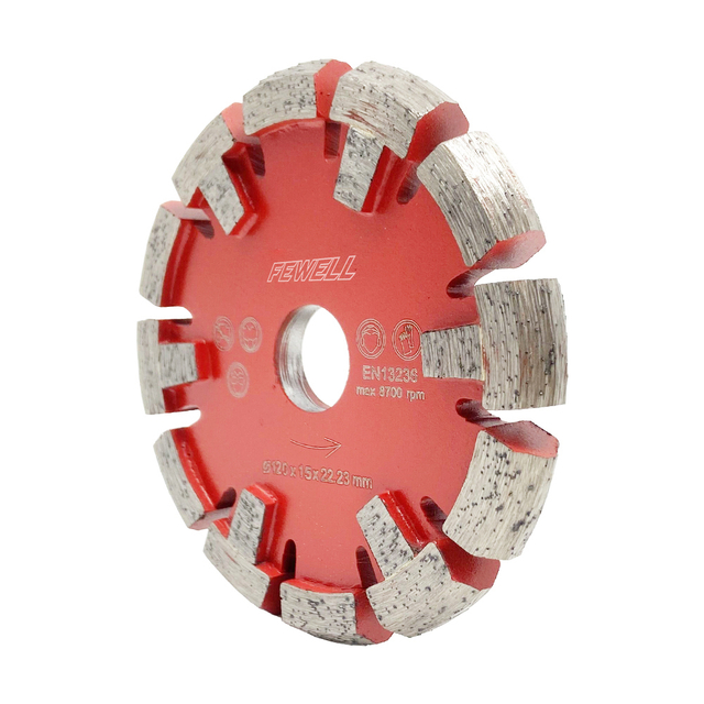 Premium quality 120*15/16/17*12*22.23mm U Shape Wall Floor heating Grooved Crack Chaser Diamond Tuck Point Saw Blade for grooving concrete