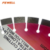 Premium quality 14/16inch 350/400*15*60 with 50mm ring Silver Brazed segmented diamond saw blade for cutting granite