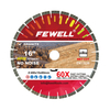 Premium quality 14/16inch 350/400*15/20*60 with 50mm ring Silver Brazed silent steel core arix arrow tip segment diamond saw blade for cutting granite