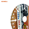 High quality Vacuum Brazed Segmented 4-5inch 100-125mm multi purpose Diamond saw Blade for Granite marble brick metal stainless steel