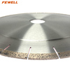 Premium quality Silver brazed 14/16inch 350/400*10*60mm segmented Oblique cut 45° diamond saw blade for Dekton