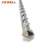 High quality SDS Plus Carbide Single Flat Tip 35*500/600/800/1000mm Double Flute Electric Hammer Drill Bit for Concrete wall Masonry Hard Stone Granite sds masonry drill bits 