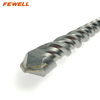 High quality SDS Plus Carbide Single Flat Tip 40*500/600/800/1000mm Double Flute Electric Hammer Drill Bit for Concrete wall Masonry Hard Stone Granite