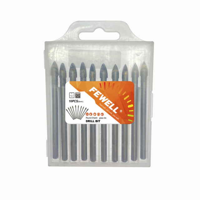 High quality 6/10mm round shank glass drill bit
