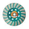 High quality Silver Brazed 4/4.5inch 100/115*5*M14 turbo diamond grinding cup wheel disc for concrete stone