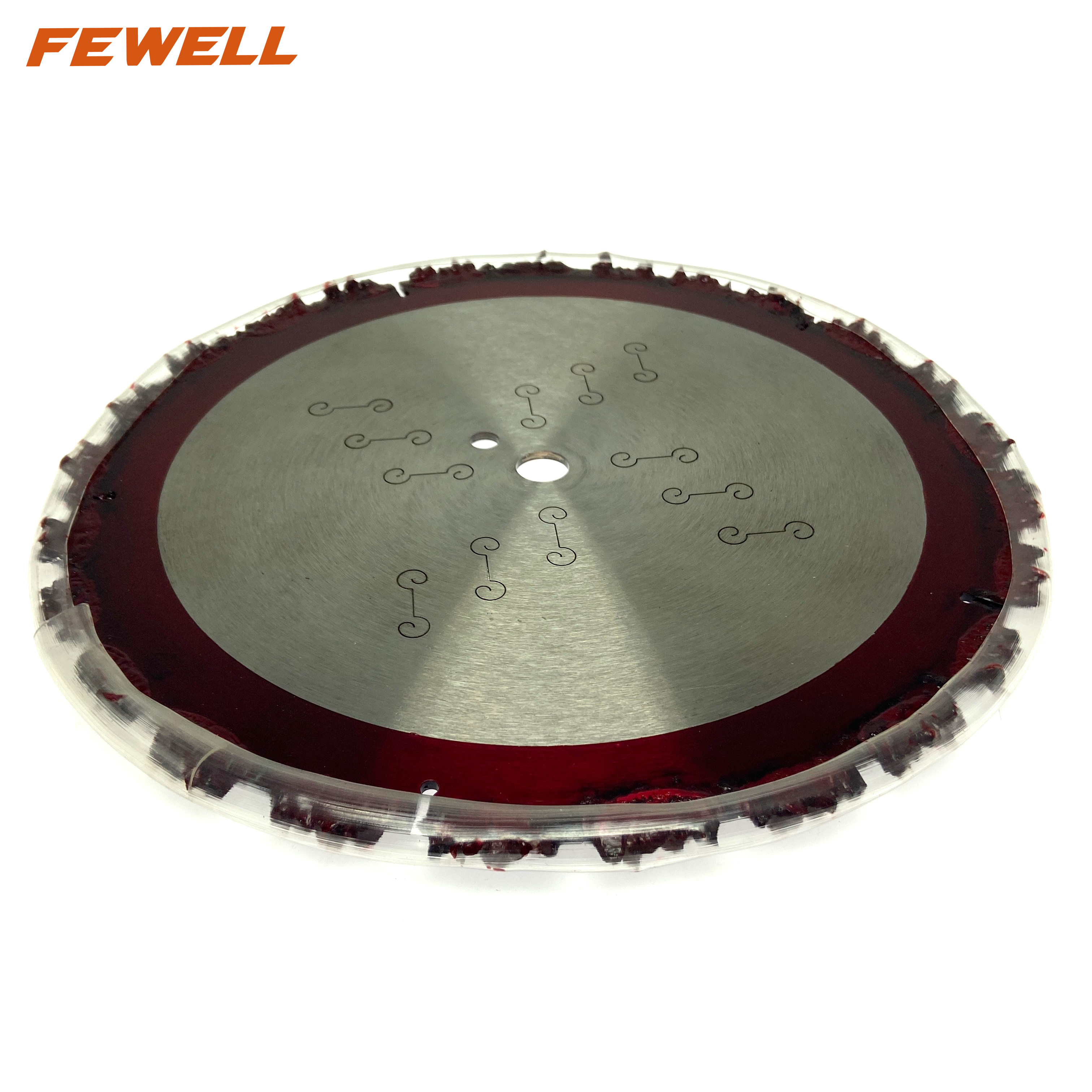 High quality 14inch Multifunction 350x25.4/20mm+pin hole Carbide cluster rescue saw blade with silent line for cutting concrete wood brick 