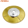 High quality 7inch 180*22.23 flange single side triangle shape electroplated diamond saw blade for marble 
