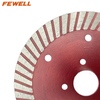 High quality Cold Press 4.5inch 115*1.8*15*20mm Segmented turbo diamond saw blade with cooling holes for cutting granite