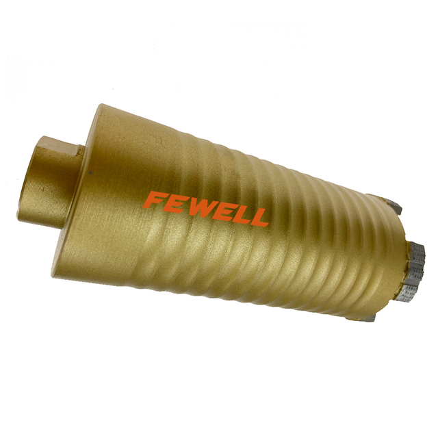 High quality 56/66/107*10*143*M16 arix segmented laser welded diamond drill bit for granite, reinforced concrete，beton