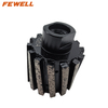 High Quality 50*42T*M14 Segmented Sintered Diamond Drum Wheel with Water Outlet for Grinding Stone Granite