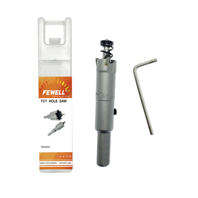 High quality Triangular handle Tungsten Carbide TCT Alloy Hole saw diameter 15mm for metal stainless steel wood drilling