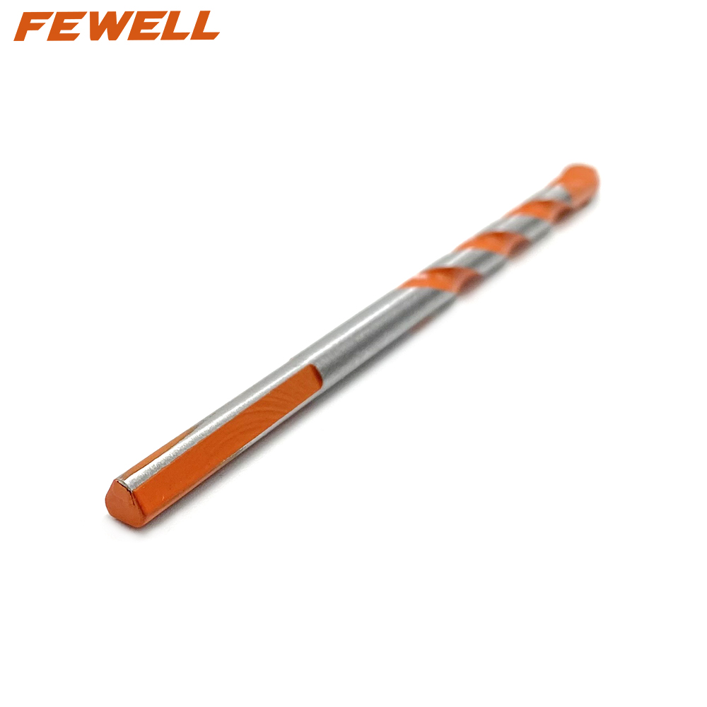 High quality 6/8/10/12mm Triangle shank plastic tube package carbide drill bit for tile glass