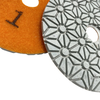 High quality 4inch 100mm 3 stepdiamond polishing Pads for wet polishing ceramic marble concrete granite 