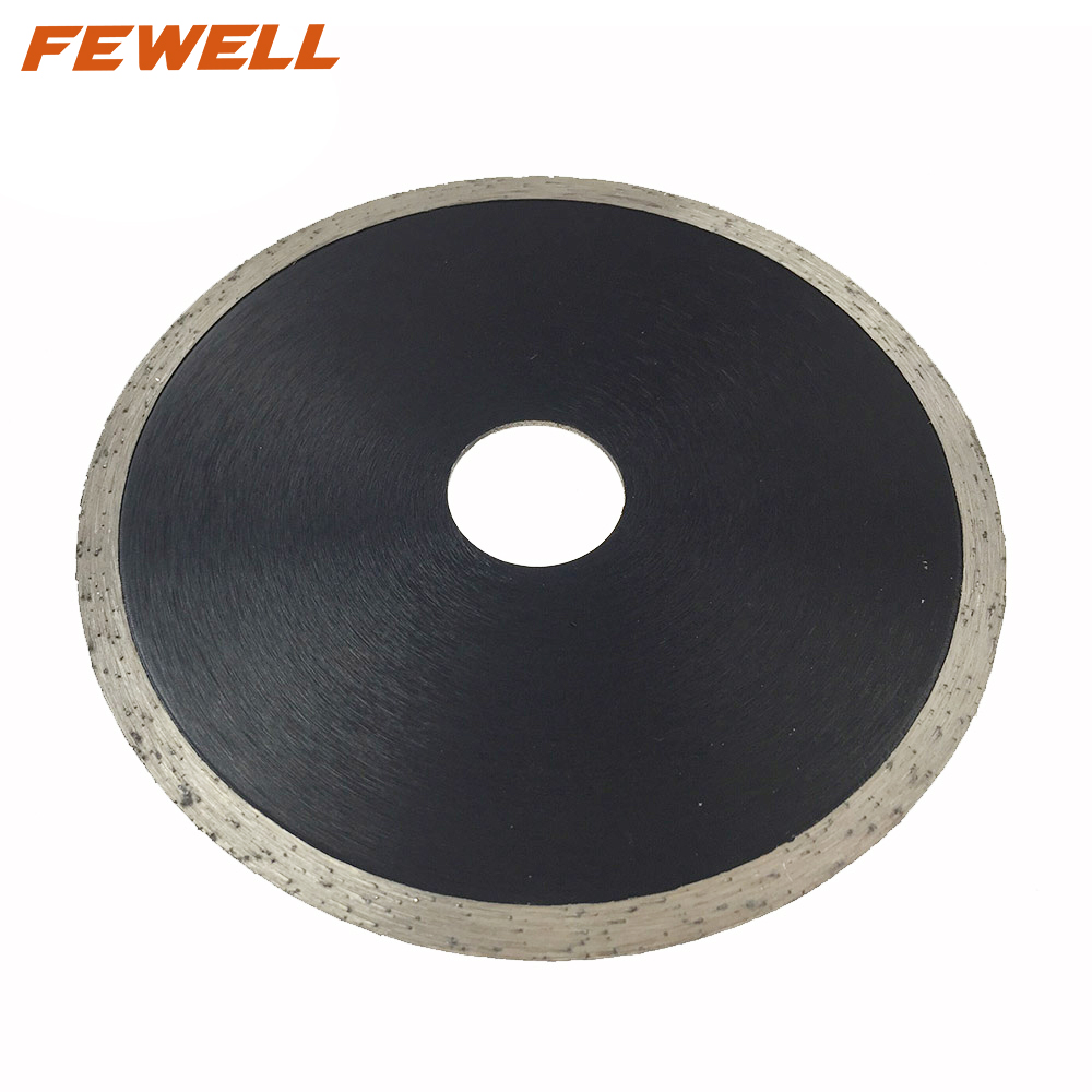 High quality Cold press 4.5inch 115*2.0*5*22.23mm diamond continuous rim saw blade for cutting ceramic tile marble