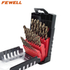 25 PCS Cobalt HSS M35 Twist Drilling Bit Set for Drilling Metal, Stainless Steel