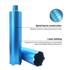 High Quality Laser Welded Arix Segment 1-1/4''-7UNC Thread 82-250mm Diameter Length 450mm Diamond Core Drill Bit for Wet Reinforced Concrete Drilling 