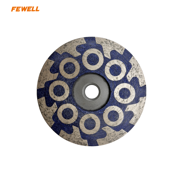 4inch Resin Filled Diamond Grinding Wheel 100mm Metal Bond 5/8"-11 Thread for Marble Granite Quartz