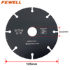 Vacuum Brazed Coarse Grit Tungsten Carbide saw blade for cuttng Wood Plastic with Nail