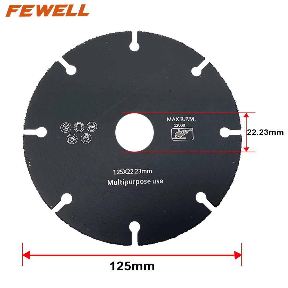 Vacuum Brazed Coarse Grit Tungsten Carbide saw blade for cuttng Wood Plastic with Nail