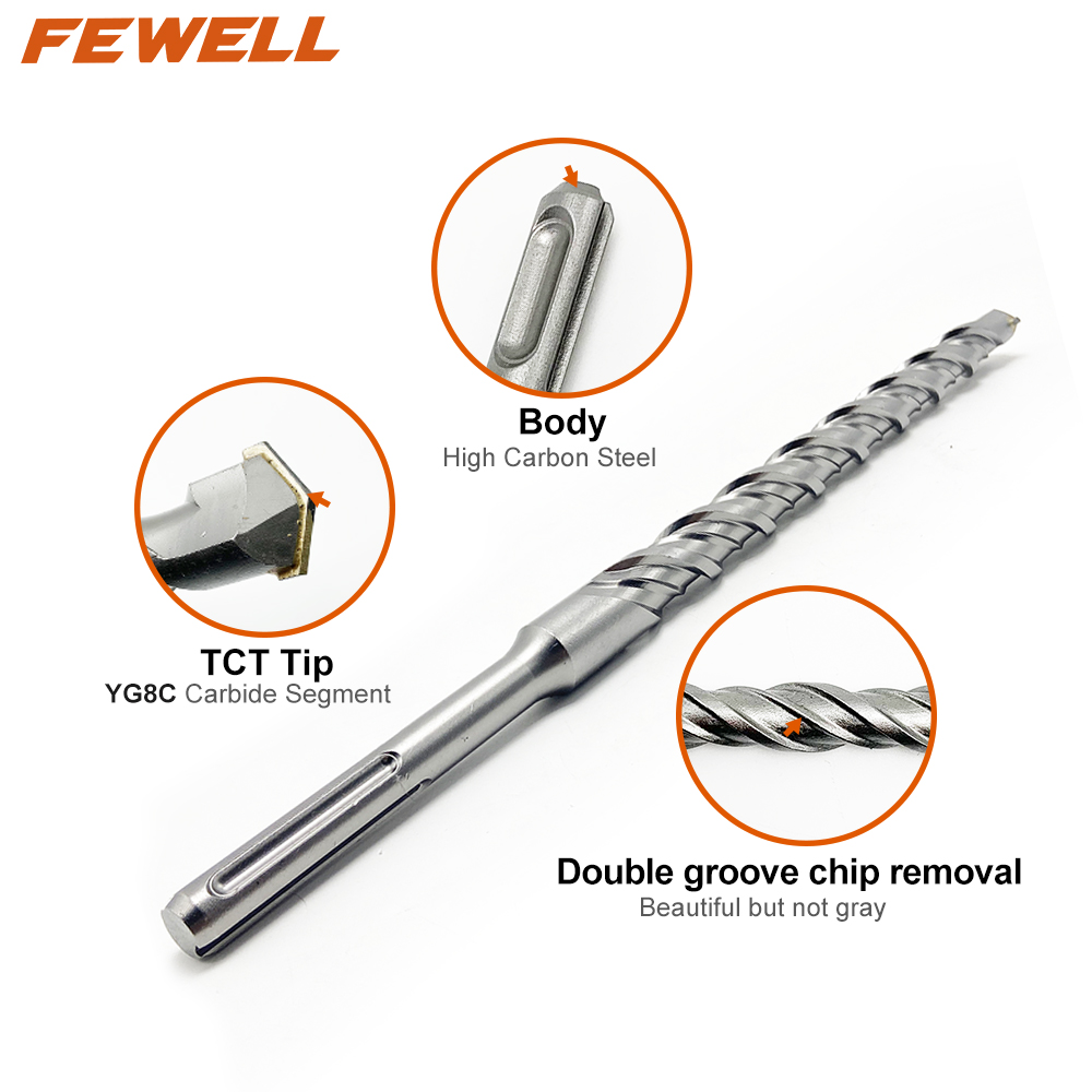 High quality double flute single tip SDS max 30mm Electric hammer Drill Bit for drilling Concrete wall rock Granite
