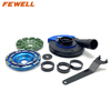 Cold Press 2PCS 5inch 125*22.23 diamond grinding cup wheel set for polishing concrete stone