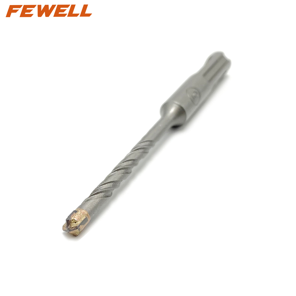Premium grade sds-plus cross tip 5-14mm hammer drill bit for drilling concrete granite rock