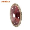 Hot press 115mm super ultra thin turbo diamond wheel saw blade for cutting ceramic tile porcelain