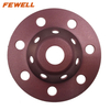 DIY Cold Press 5inch sintered 125*5*22.23mm single segmented diamond grinding cup wheel for concrete stone
