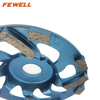 High quality Silver Brazed 5inch 125**5*22.23mm diamond grinding cup wheel for stone concrete