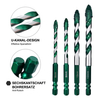 10pcs Serrated Eccentric Masonry Drill Bit Set Four-Edge Concrete Drill Bit for Concrete Glass Brick Cement Tile Marble Wood