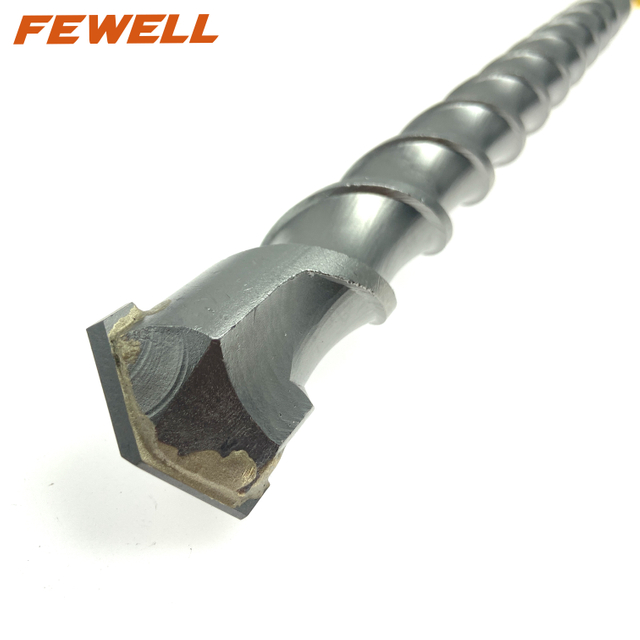 High quality SDS Max Carbide flat Tip 40*600mm Single Flute Electric Hammer Drill Bit for Concrete wall Masonry Stone granite