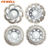 High quality Cold press 5inch 125*22.23mm T segment type cup-shaped diamond disc grinding cup wheel for abrasive concrete terrazzo