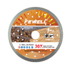 High quality 180*2.2*7*22.23 Hot Press 7inch with cooling holes turbo diamond saw blade for cutting granite