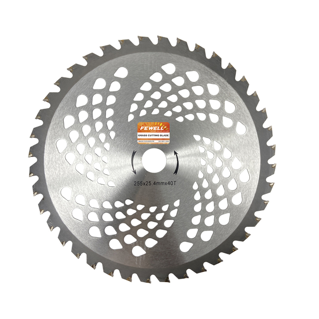 High Quality 10''x40T Garden tool 255*2.0*25.4 Trimmer head TCT saw Brush cutter Blade for cutting brush grass