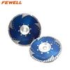 Hot Pressed 7/9inch with 22.23mm Flange MG Turbo Segemented Diamond Saw Blade with Protection Teeth for Cutting Concrete
